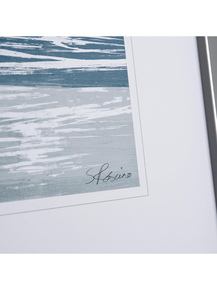 Art Marketing Blue Sparkling Sand Wall Art - Image 2 of 4