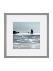 Art Marketing Blue Sparkling Sand Wall Art - Image 4 of 4