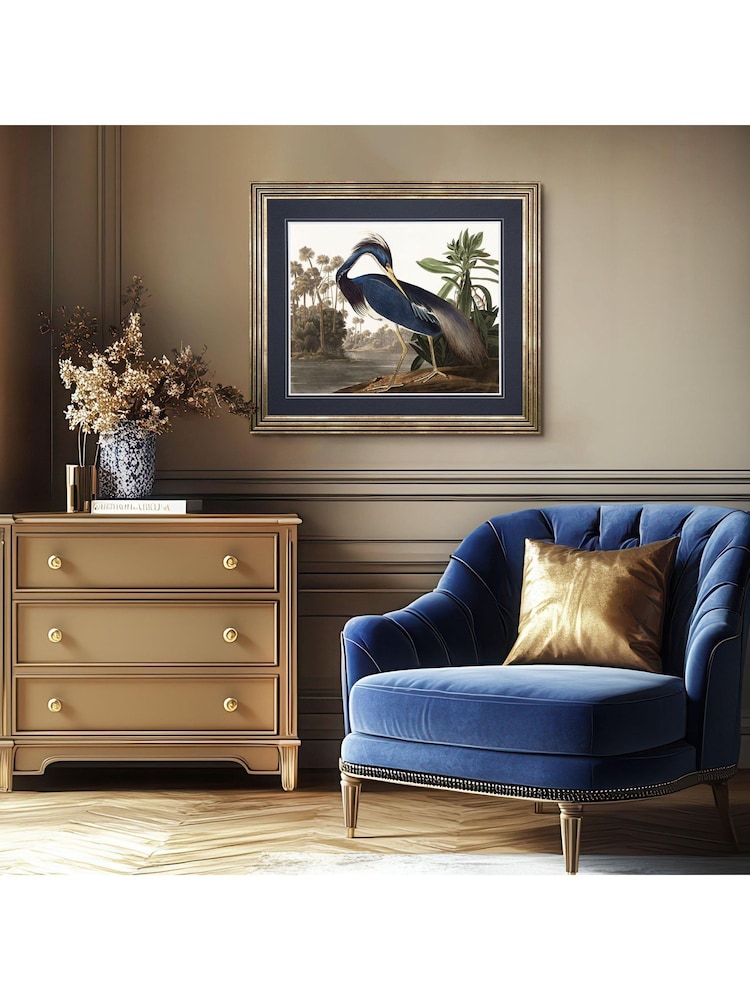 Art Marketing Blue Green Louisiana Heron Wall Art - Image 1 of 4
