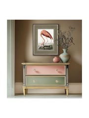 Art Marketing Multicoloured Small Vintage Flamingo Wall Art - Image 1 of 2