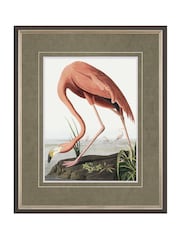 Art Marketing Multicoloured Small Vintage Flamingo Wall Art - Image 2 of 2