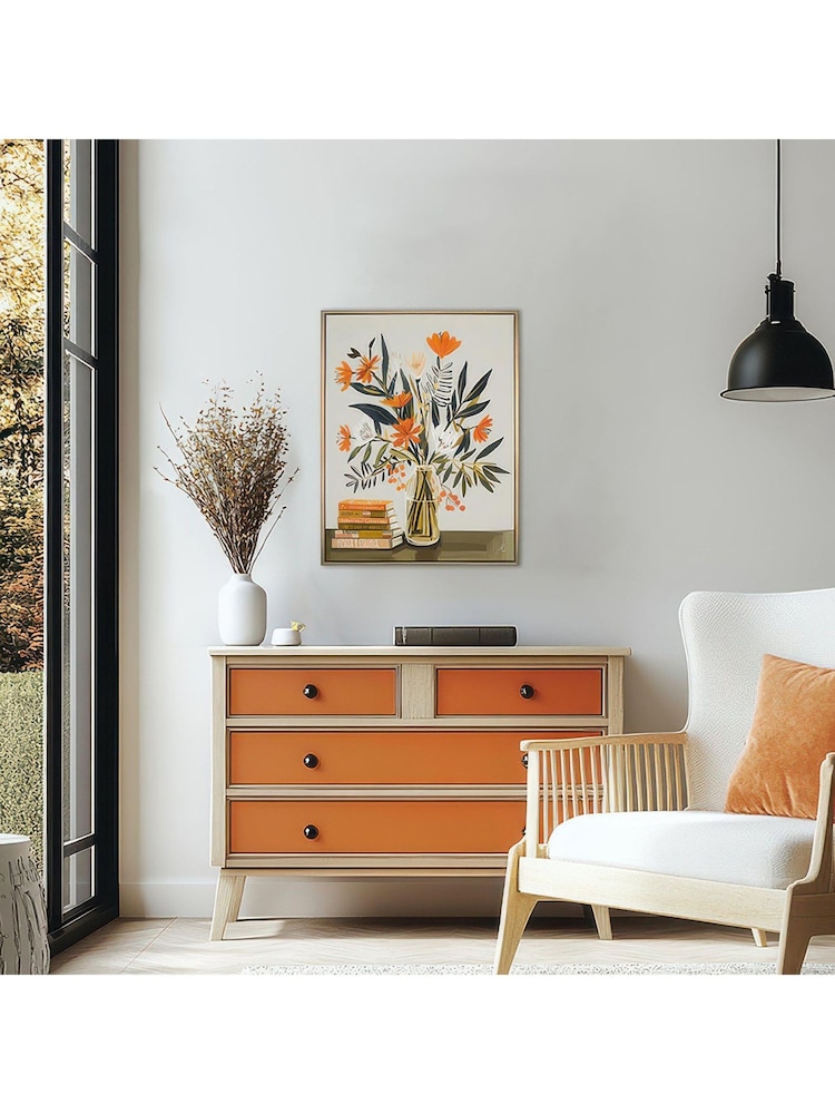 Art Marketing Green Orange Call Of The Wild Wall Art - Image 1 of 4