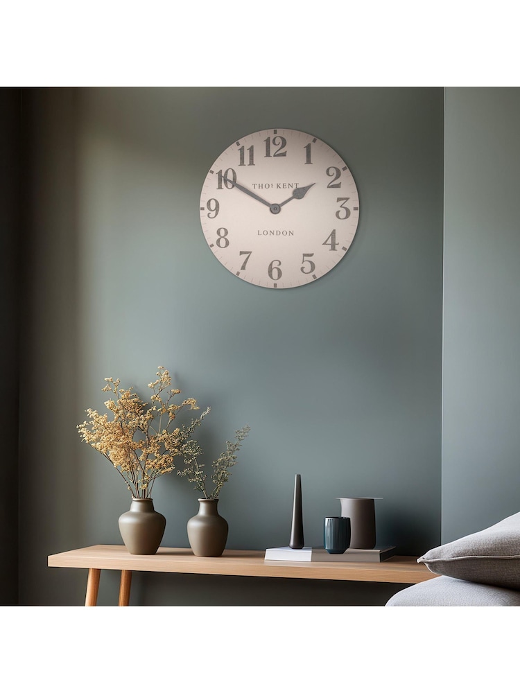 Thomas Kent Clocks Shy Pink 20" Willow Wall Clock - Image 1 of 2