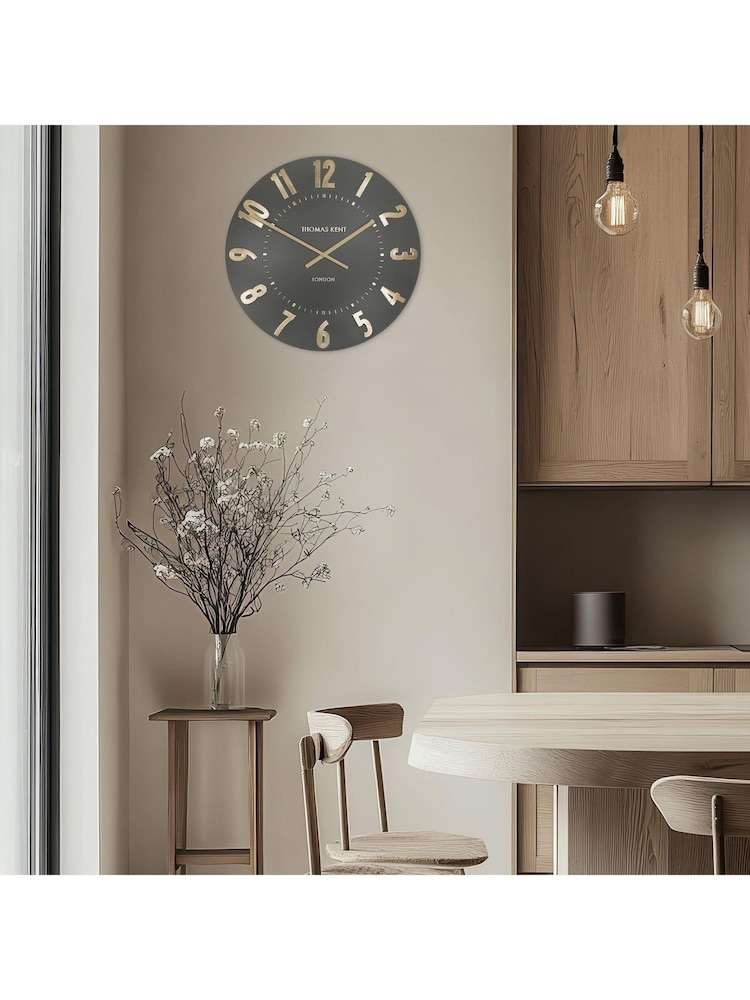 Thomas Kent Clocks Espresso 20'' Cedar Wall Clock - Image 1 of 2