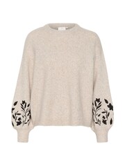 Kaffe Grey KAlisette Knit Embellished Sleeve Jumper - Image 5 of 6