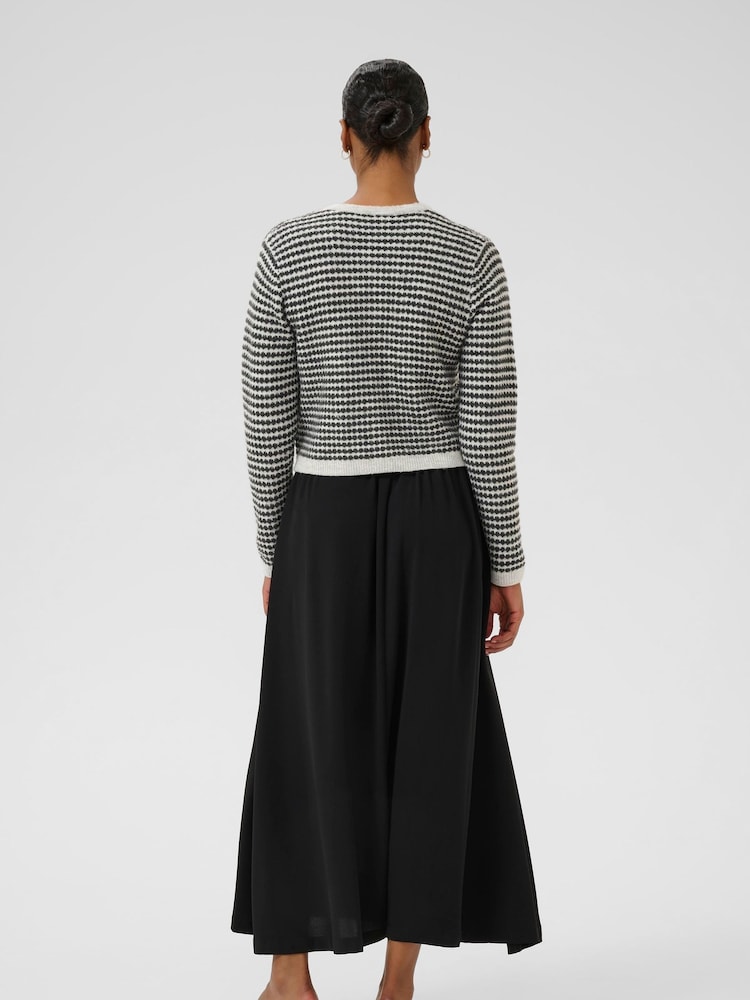 Kaffe Grey KAellery Long Sleeve Knit Cardigan - Image 2 of 6