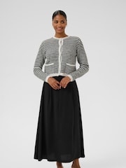 Kaffe Grey KAellery Long Sleeve Knit Cardigan - Image 3 of 6