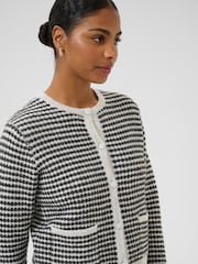 Kaffe Grey KAellery Long Sleeve Knit Cardigan - Image 4 of 6
