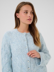 Kaffe Blue KAmartha Long Sleeve Cardigan - Image 4 of 6