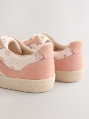 Pink Floral Wide Fit (G) Retro Trainers - Image 4 of 5