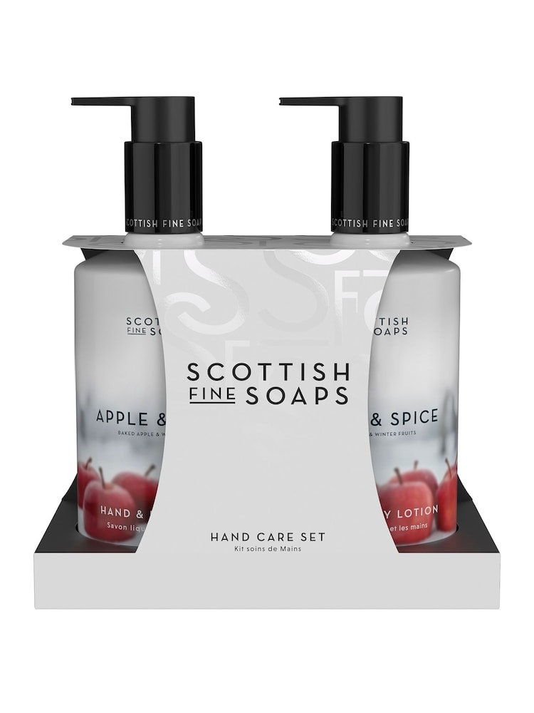 Scottish Fine Soaps Apple & Spice Hand Care Gift Set 300ml - Image 1 of 1 Scottish Fine Soaps Apple & Spice Hand Care Gift Set 300ml - Image 1 of 1