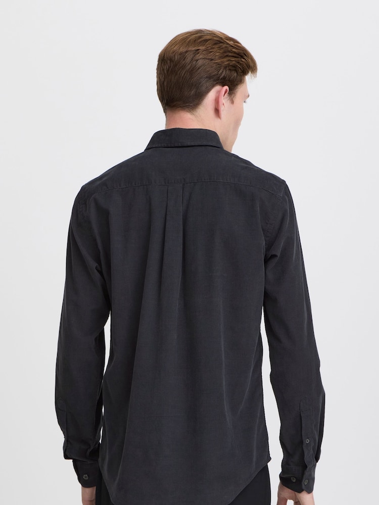 Casual Friday Blue Cfanton Baby Cord Long Sleeve Shirt - Image 2 of 8 Casual Friday Blue Cfanton Baby Cord Long Sleeve Shirt - Image 2 of 8