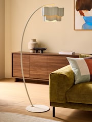 MADE.COM Cream Sydney Floor Lamp - Image 1 of 5