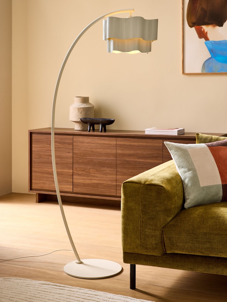 MADE.COM Cream Sydney Floor Lamp - Image 1 of 5 MADE.COM Cream Sydney Floor Lamp - Image 1 of 5