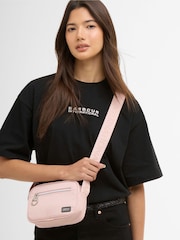 Barbour® International Light Pink Micro Qualify Crossbody Bag - Image 1 of 10
