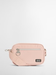 Barbour® International Light Pink Micro Qualify Crossbody Bag - Image 2 of 10