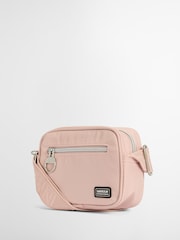Barbour® International Light Pink Micro Qualify Crossbody Bag - Image 4 of 10