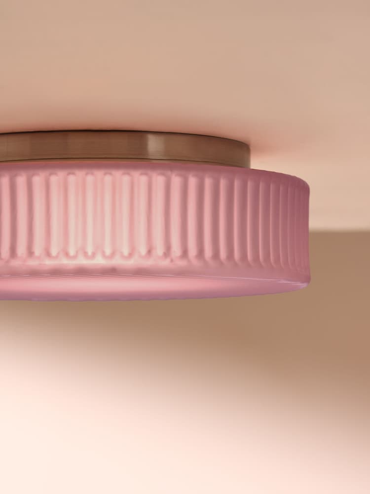 MADE.COM Pink Alma Flush Light - Image 2 of 5