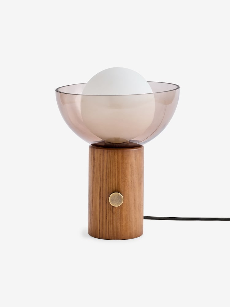 MADE.COM Dark Wood Layla Table Lamp - Image 5 of 5