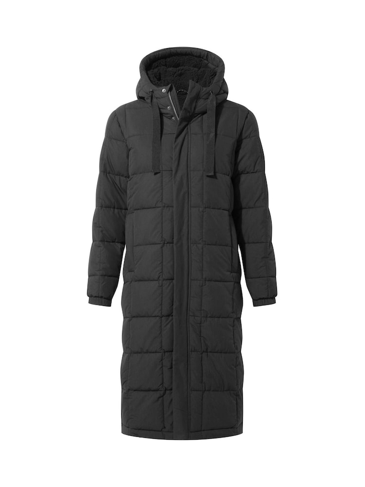 Tog 24 Black Womens Saga Heavy Padded Long Jacket - Image 8 of 8