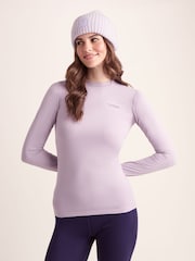 Rosa - Camiseta térmica de capa base y cuello redondo de 24 tog de Snowdon - Imagen 2 de 7