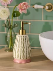 Green Pattern Frill Soap Dispenser - Image 1 of 3