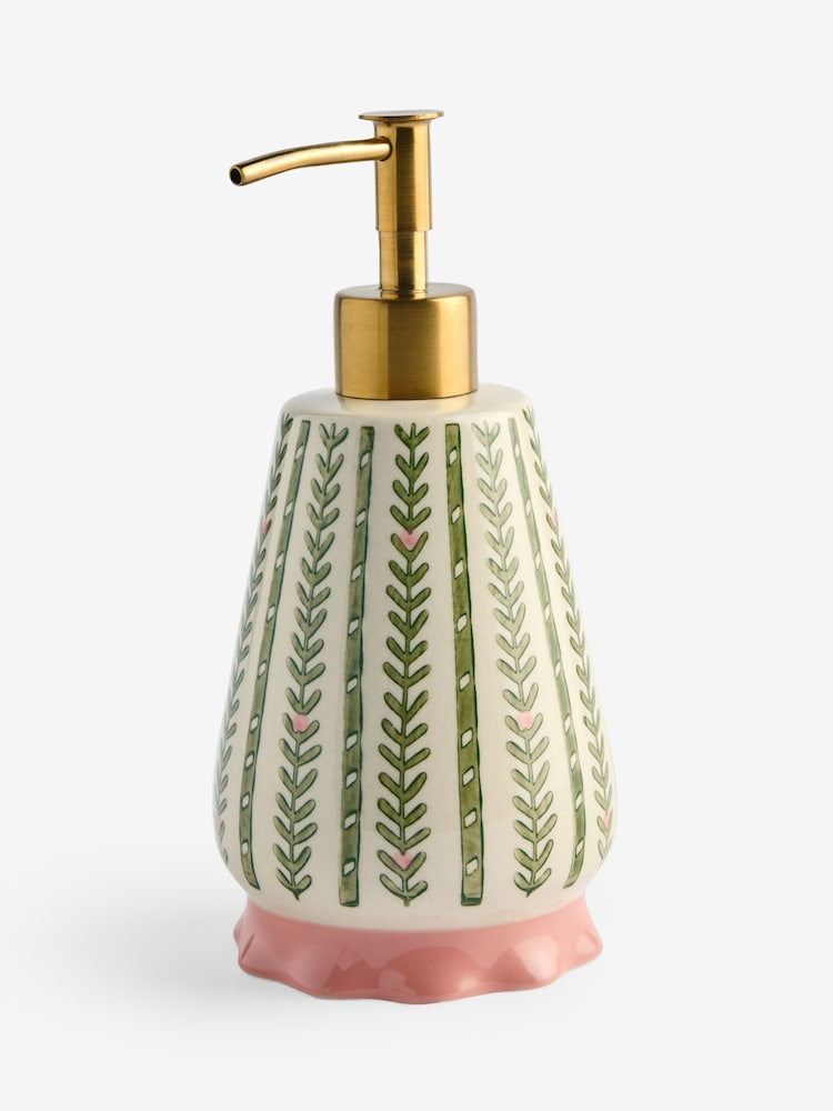 Green Pattern Frill Soap Dispenser - Image 3 of 3