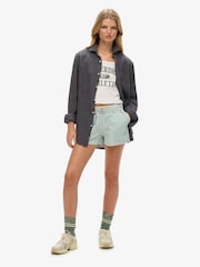Camisa de linho casual oversized de manga comprida Superdry - Imagem 2 de 6