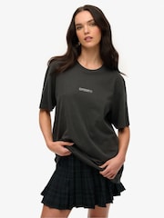 Camiseta Superdry Oversized com Micro Logo - Imagem 1 de 4