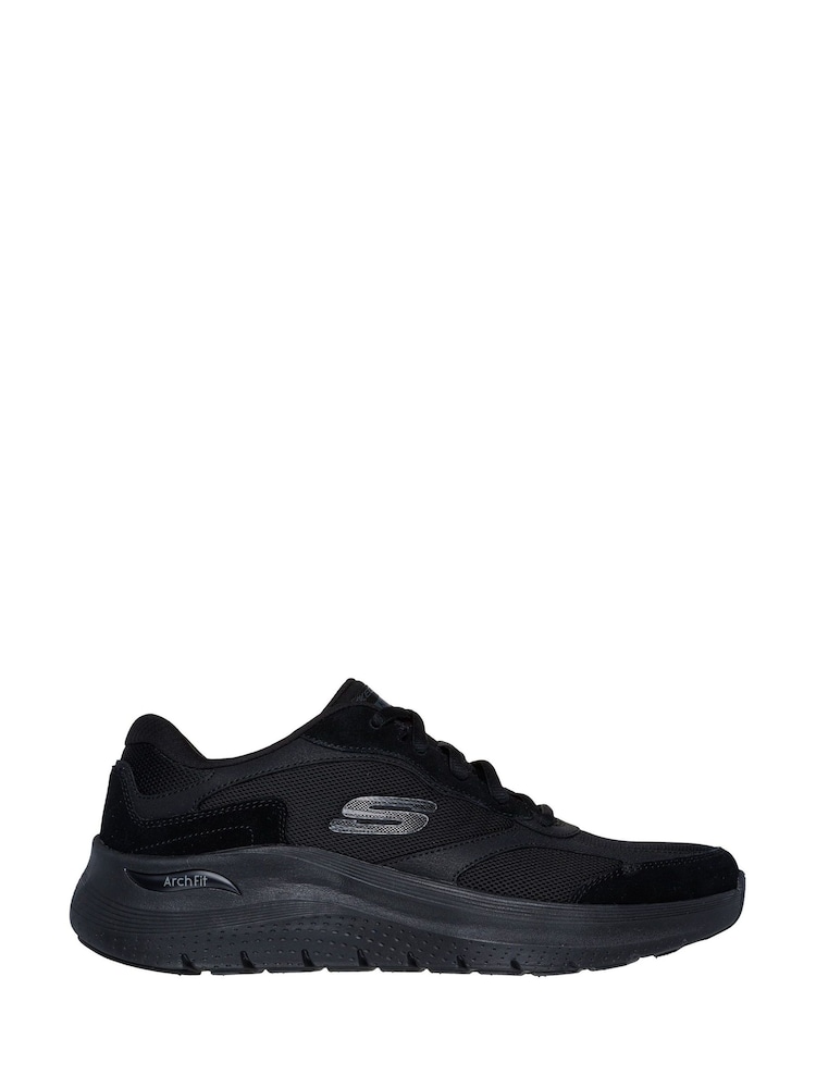 Skechers Charcoal Black Arch Fit 2.0 Trainers - Image 1 of 3