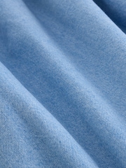 Blue Denim Button Through Short Sleeve Dress (3-16yrs) - Image 9 of 10