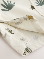 Neutral Cactus Print Dungarees (3mths-7yrs) - Image 7 of 8