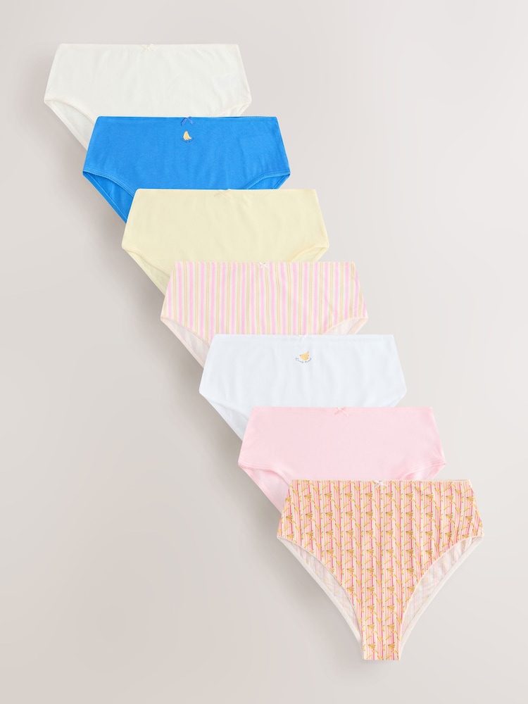Bananas G-String Cotton Rich Knickers 7 Pack - Image 1 of 14