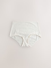 Amarelo/Branco - Pacote de calcinhas de algodão com calcinhas completas 10 - Imagem 6 de 13