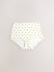 Amarelo/Branco - Pacote de calcinhas de algodão com calcinhas completas 10 - Imagem 8 de 13