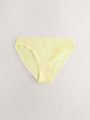 أصفر/أبيض - عبوة مكونة من 10 سراويل داخلية قطنية بتغطية كاملة - صورة 6 من 13