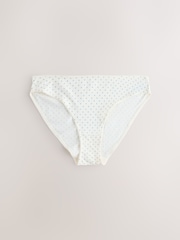 أصفر/أبيض - عبوة مكونة من 10 سراويل داخلية قطنية بتغطية كاملة - صورة 9 من 13