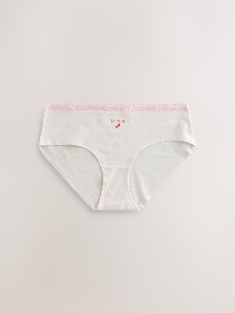 Margarita - حزمة سراويل داخلية من 4 قطع مصنوعة من القطن والدانتيل - صورة 2 من 7