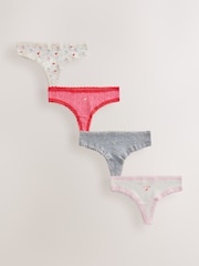 Margarita - حزمة سراويل داخلية من 4 قطع مصنوعة من القطن والدانتيل - صورة 1 من 7