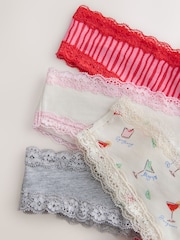 Margarita - 棉质蕾丝短裤 4 包 - 11的图像10｝