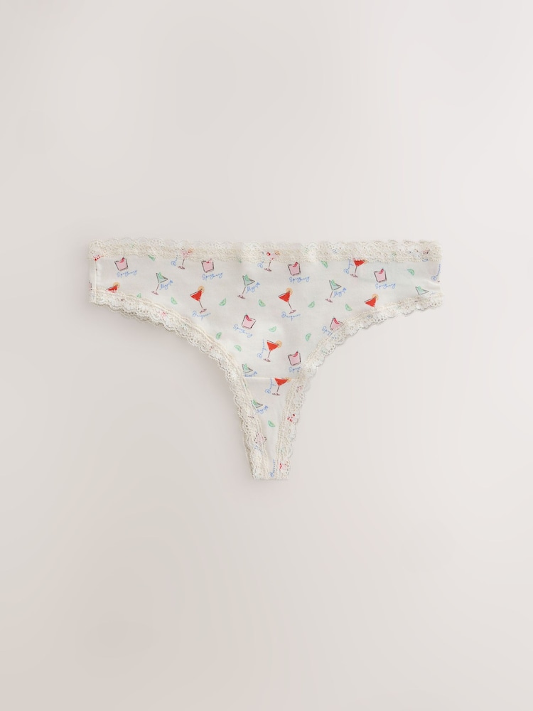 Margarita - حزمة سراويل داخلية من 4 قطع مصنوعة من القطن والدانتيل - صورة 2 من 7
