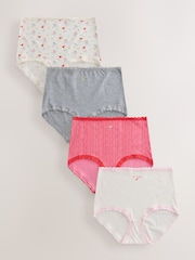 Margarita Full Brief Cotton and Lace Knickers 4 Pack - Image 1 of 7