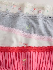 Margarita Full Brief Cotton and Lace Knickers 4 Pack - Image 6 of 7