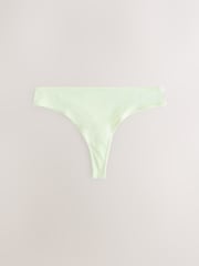 Yellow/White Thong Full Briefs Cotton Knickers 10 Pack - Image 10 of 13