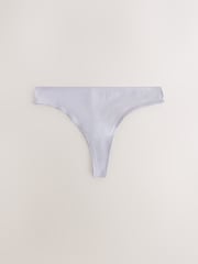 Yellow/White Thong Full Briefs Cotton Knickers 10 Pack - Image 4 of 13