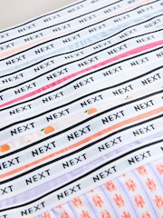 Orange/Weiß - Baumwollslips mit Logo, 10 er-Pack - Bild 12 von 13