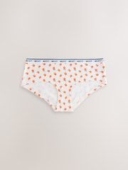 橙色/白色 - 棉质徽标内裤10条装 - 13的图像6｝