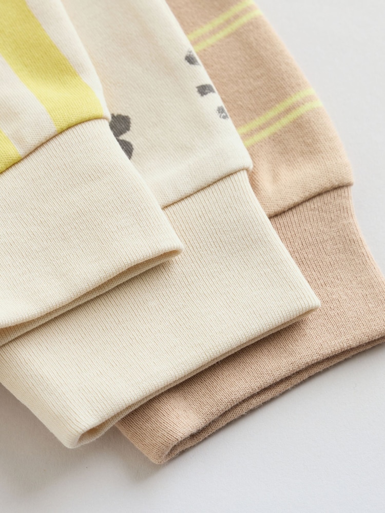 Multi Palm Two Way Zip Baby Sleepsuits 3 Pack (0mths-3yrs) - Image 12 of 12