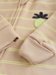 Multi Palm Two Way Zip Baby Sleepsuits 3 Pack (0mths-3yrs) - Image 9 of 12