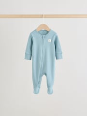 Зелений - Two Way Zip немовля Sleepsuits 4 Pack (0міс.-2р.) - Image 5 of 15